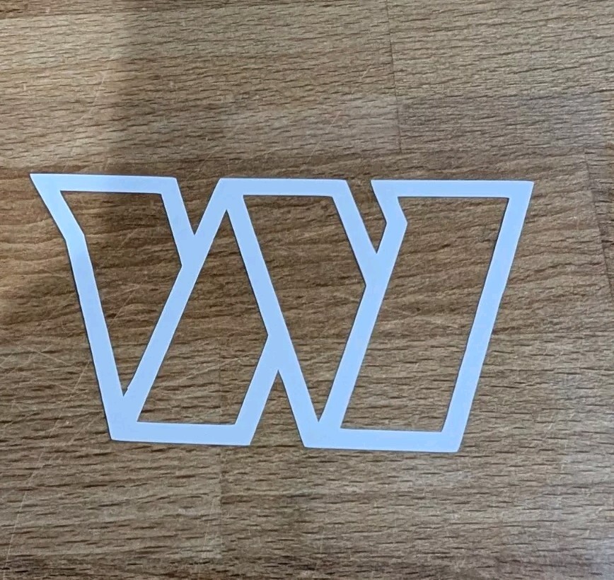 Washington Commanders vinyl decal
