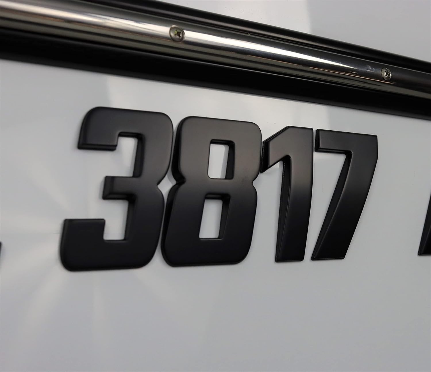 Boat & Jet Ski Registration Numbers 3 Inch Raised 3D Raised Emblem Marine Grade