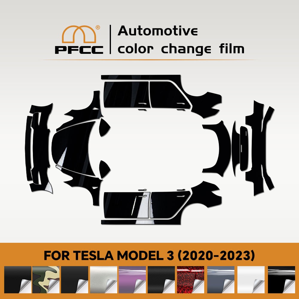 Tesla Model Y 20-24 PreCut Paint Protection Film Wrap Color Change Multicolor