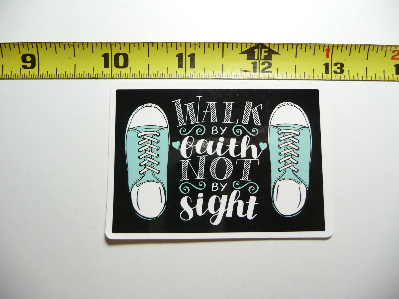 WALK BY FAITH NOT BY SIGHT SMALL STICKER DECAL CHRISTIAN CHURCH FAITH RELIGION