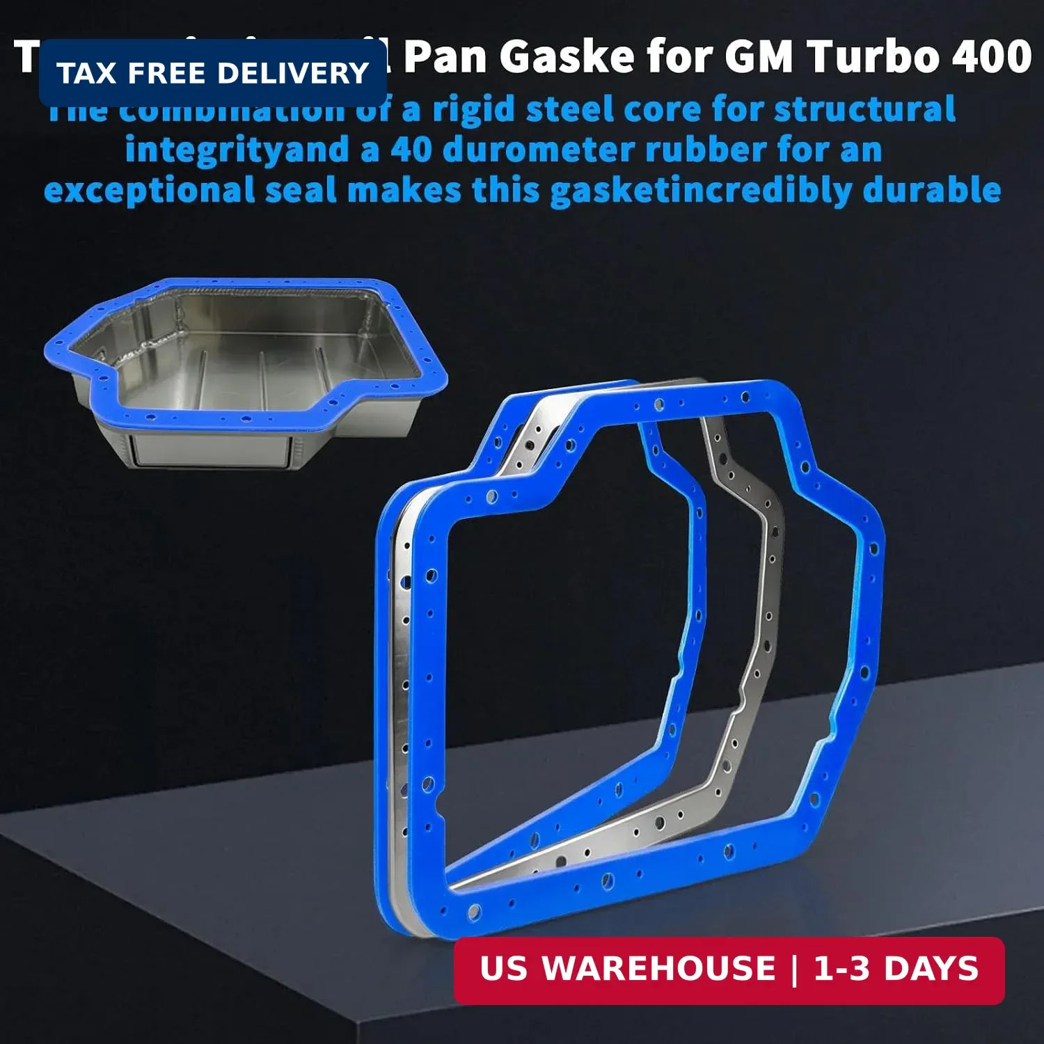 TH400 Transmission Oil Pan Gaske for GM Turbo 400 | High Durometer Vulcanized Ru