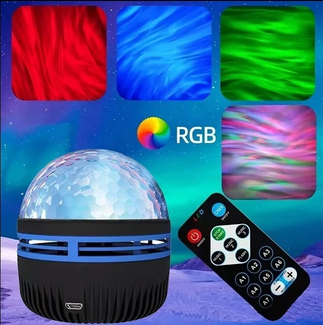 "Transform Your Space with Mesmerizing Ocean Waves and Stars!"