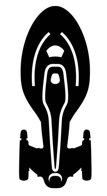 Vinyl Decal Car Truck Sticker Wall Star Trek – Voyager Ship