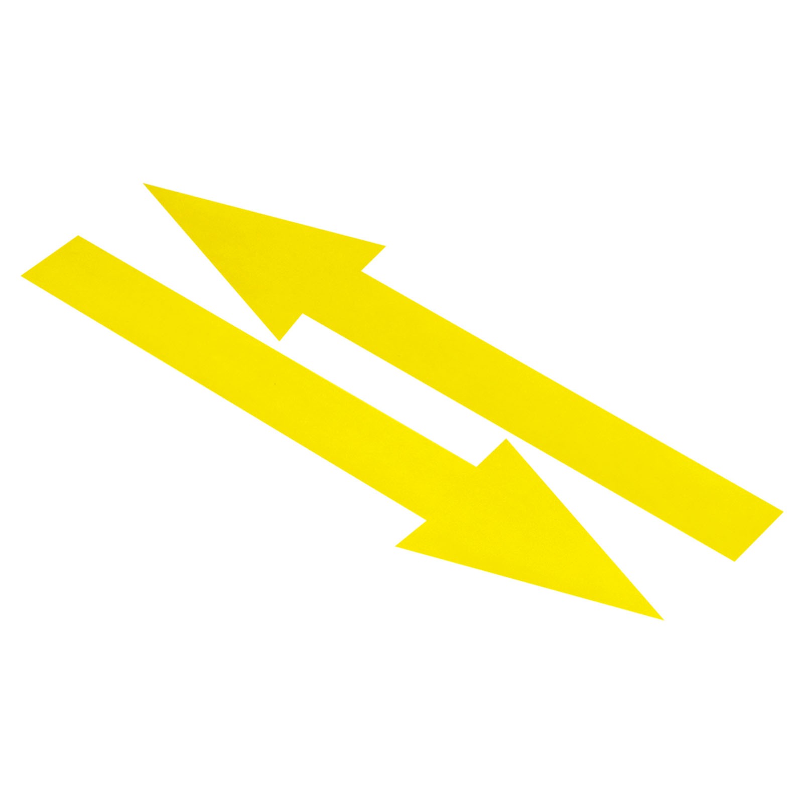 15pack 8"x2" Arrow Sticker PVC Adhesive Large Arrow Sign Yellow
