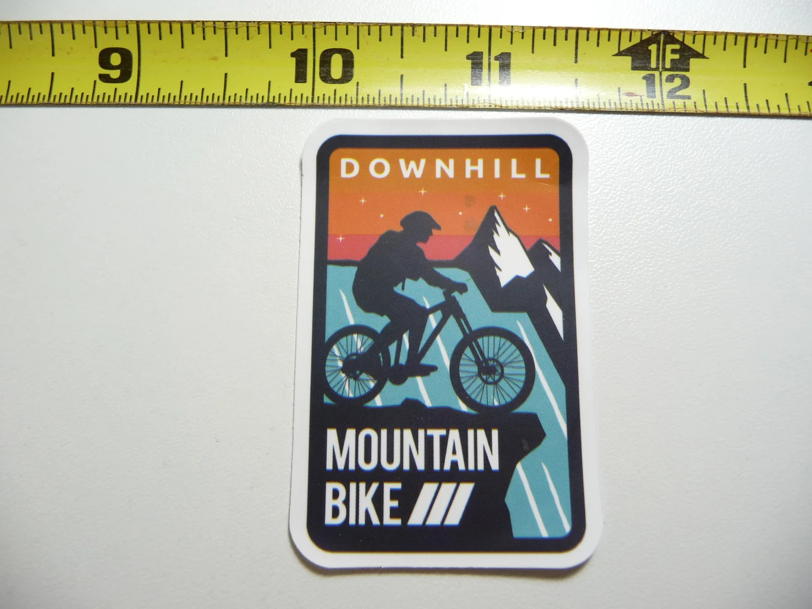 MTB MOUNTAIN BIKE LEDGE WATERFALL SMALL STICKER DECAL RIDE RIDER FUNNY
