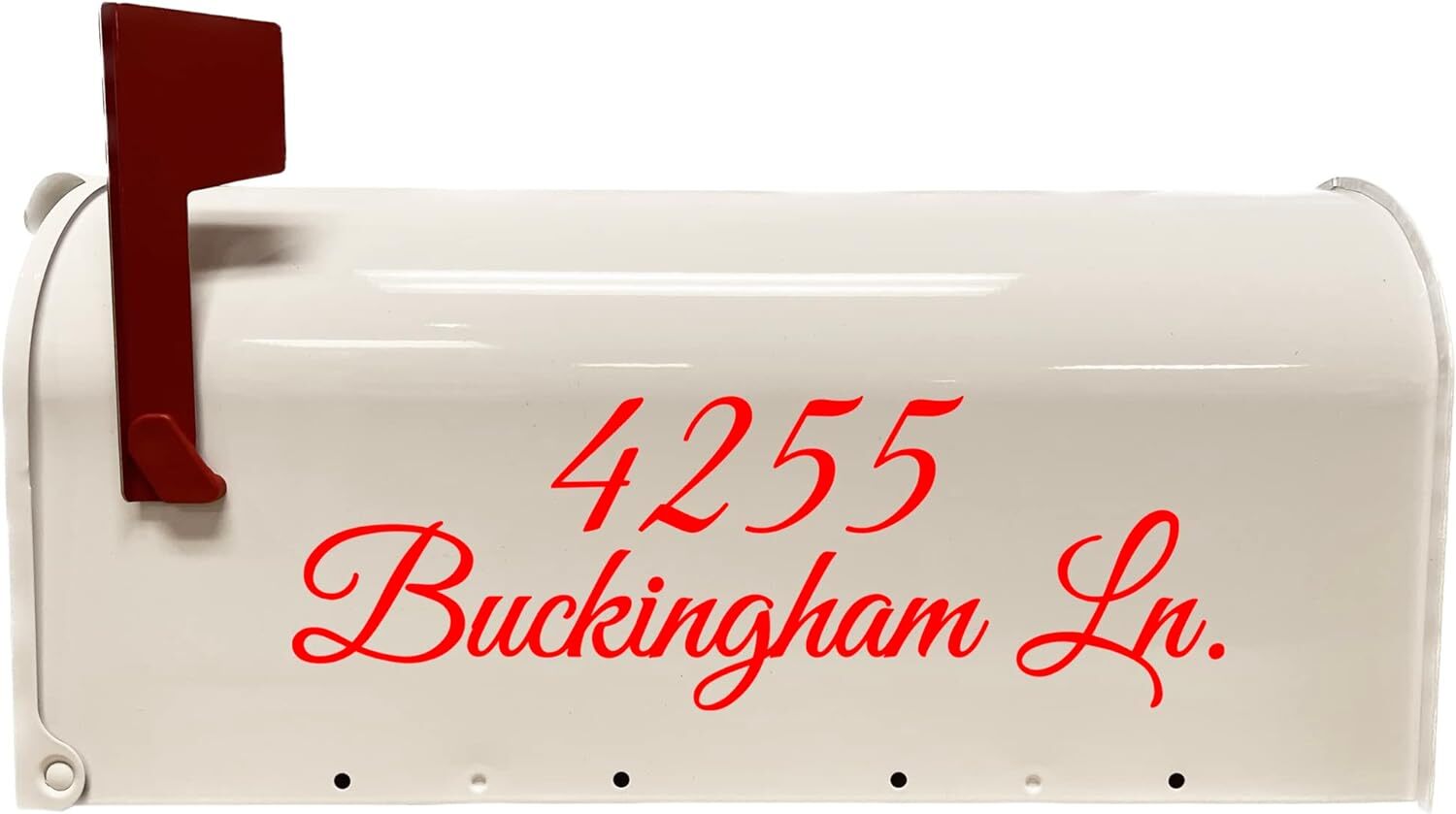 Mailbox Decals Custom Street Name and Address Set of Two Decals – CMB7