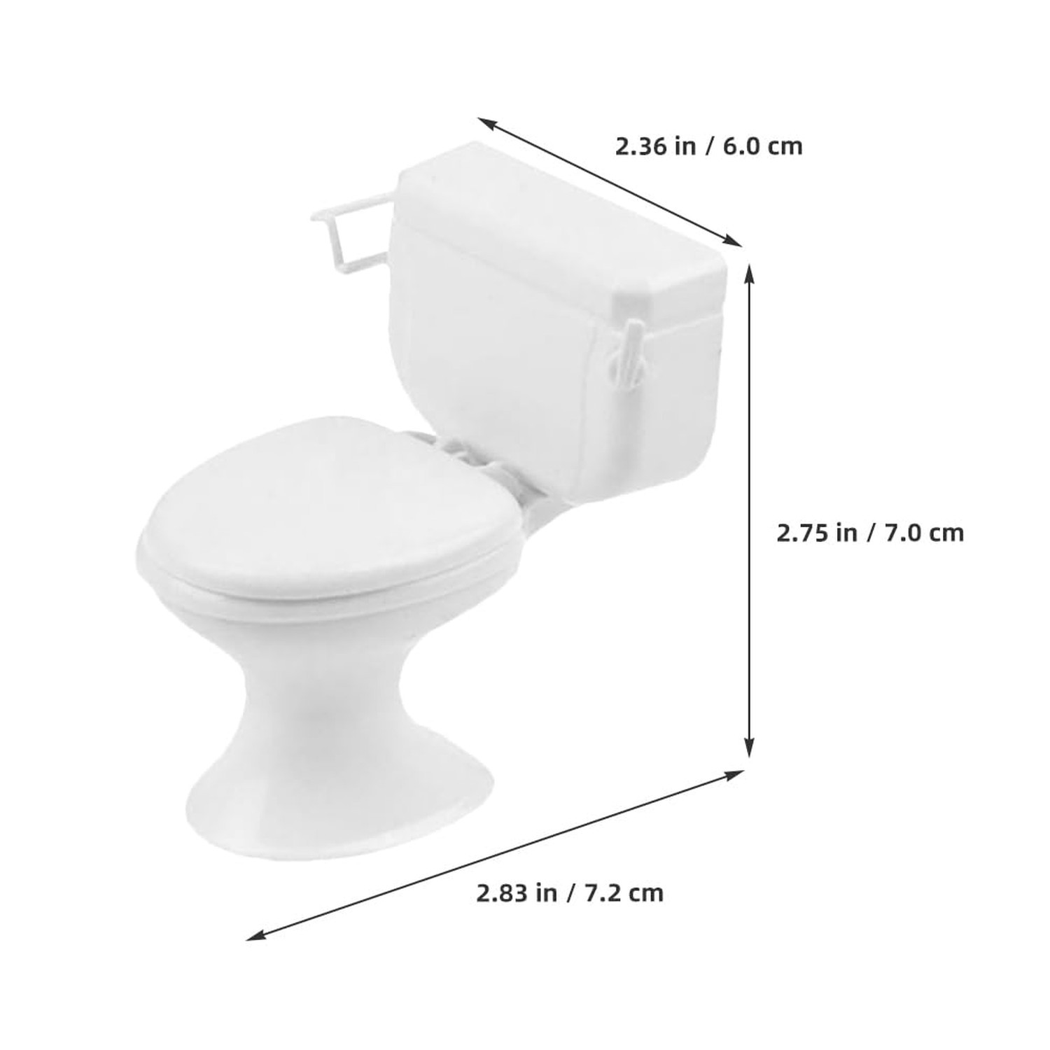 8pcs Doll House Toilets: Mini Toilets 1/12 Scale Toilet Seat Miniature Toilet…