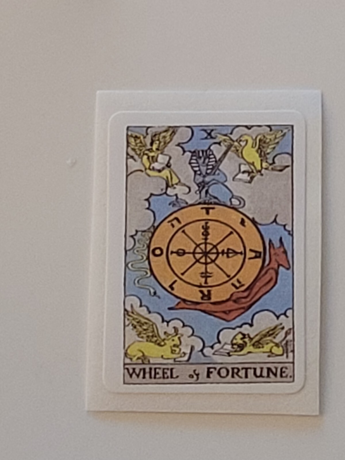 10 PCS Mini Tarot Oracle Cards Symbols Characters Psychic Stickers BRAND NEW