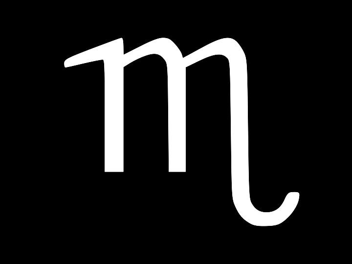SCORPIO Symbol Birth Sign Astrology Zodiac Vinyl Decal Car Sticker CHOOSE SIZE