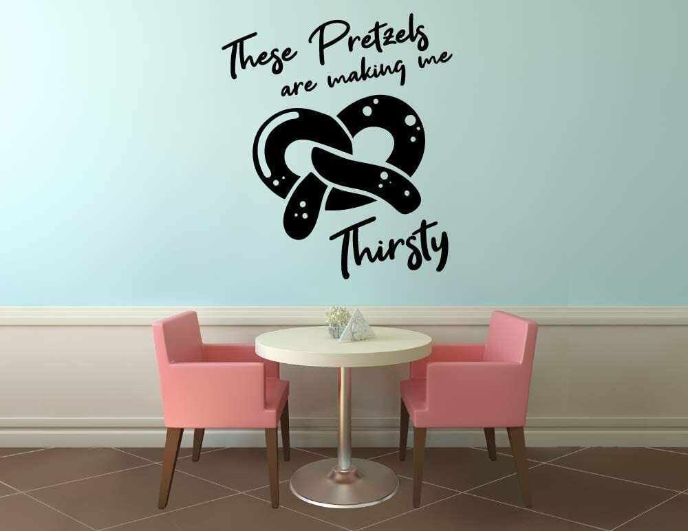 Pretzels Seinfeld TV Show Quote Vinyl Art Stickers For Home Room Walls Decals