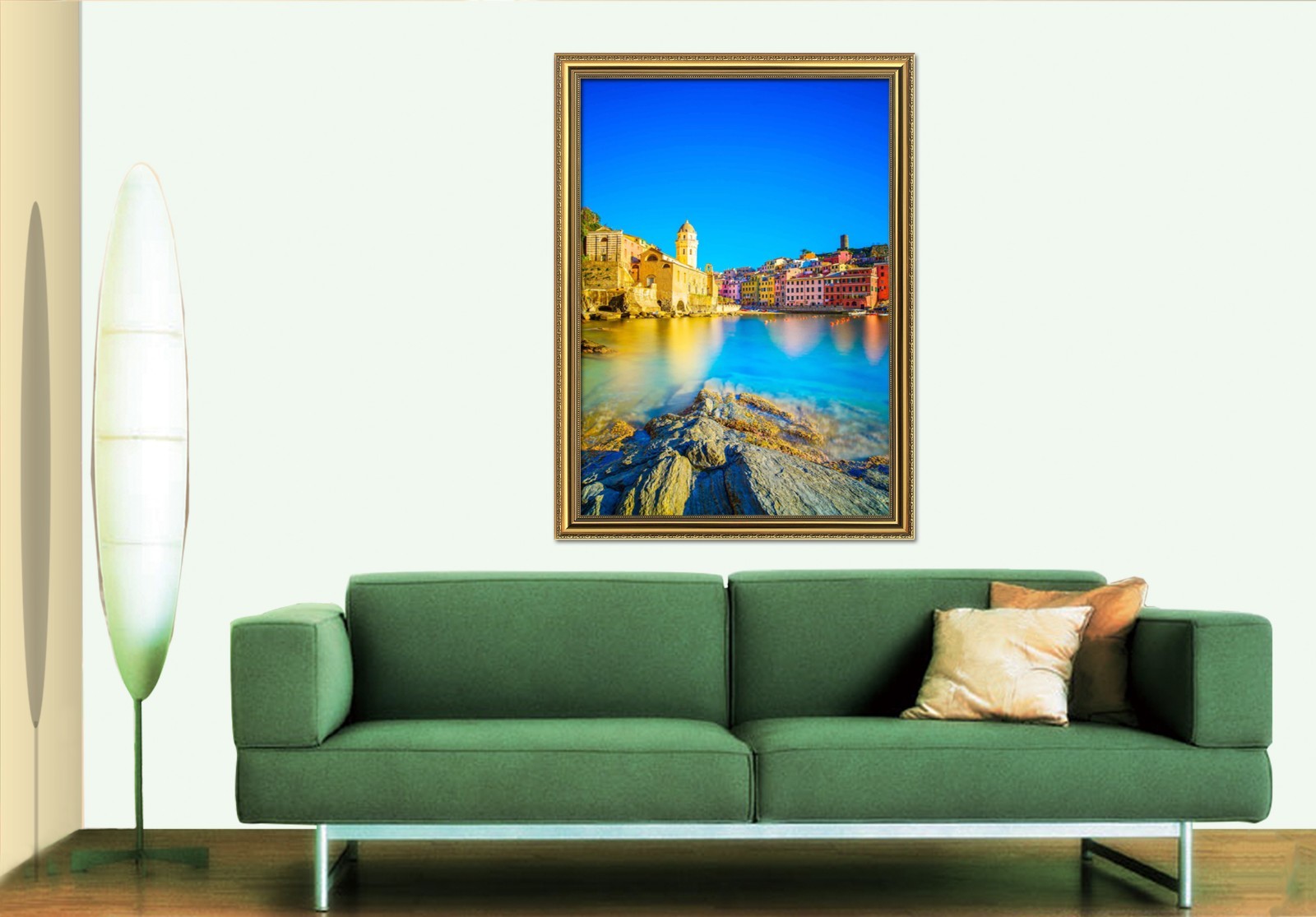 3D City River 445 Fake Framed Poster Home Decor Print Painting Unique Art
