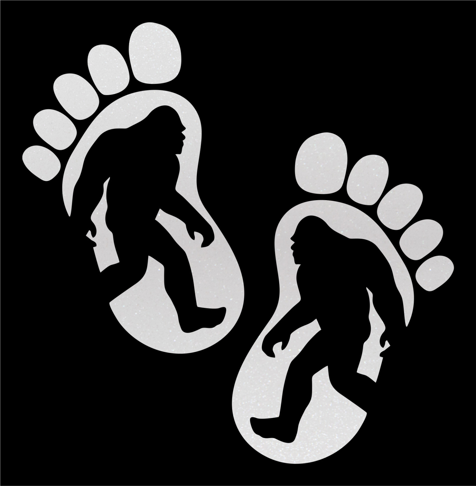 Big Foot Yeti Sasquatch Vinyl Decal Sticker Car Truck SUV RV Window Wall Tablet