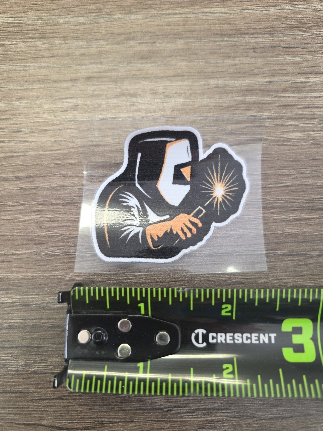 Hard Hat Vehicle Welder UV DTF Decal Sticker Waterproof Silloutte