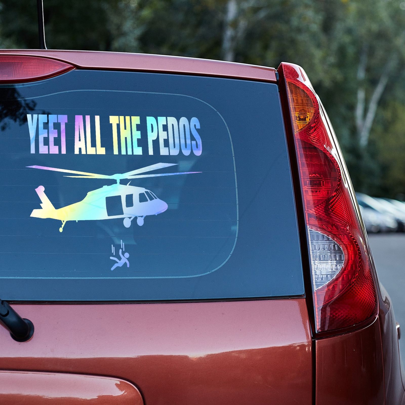 yeet all the Pedos Vinyl Decal Epstein Truck Car Van Laptop sticker