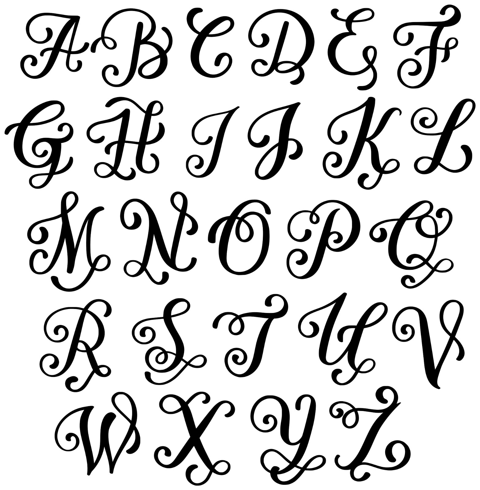 Monogram Letter in Laurel Wreath Vinyl Decal – Script Scroll Family Name Sticker