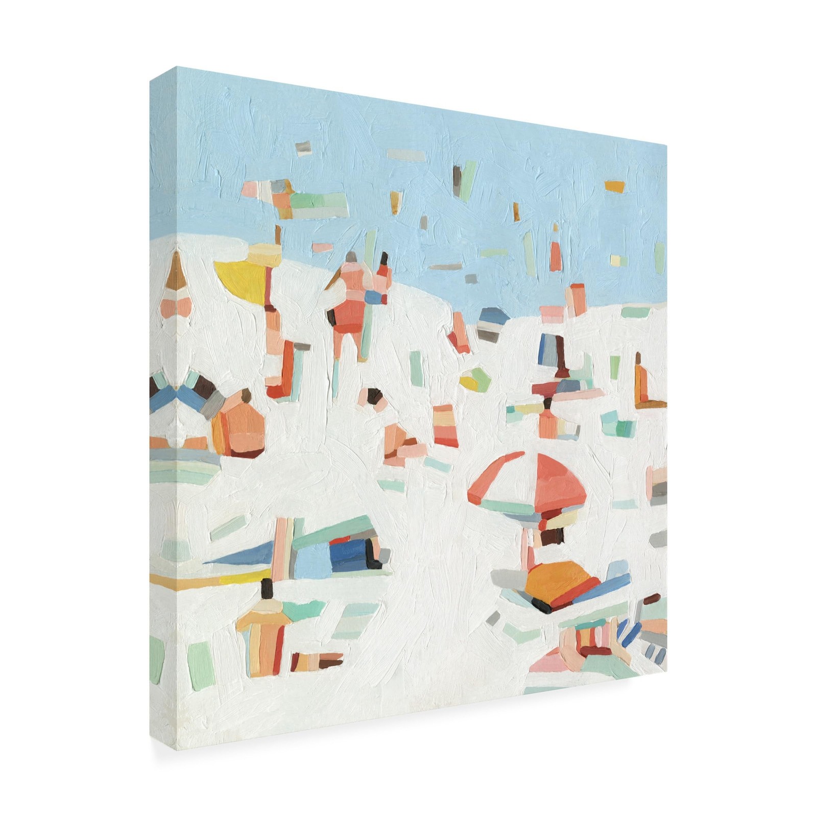 Wrapped Canvas Wall Art – Emma Scarvey 'Summer Confetti III' Wall Art for Liv…