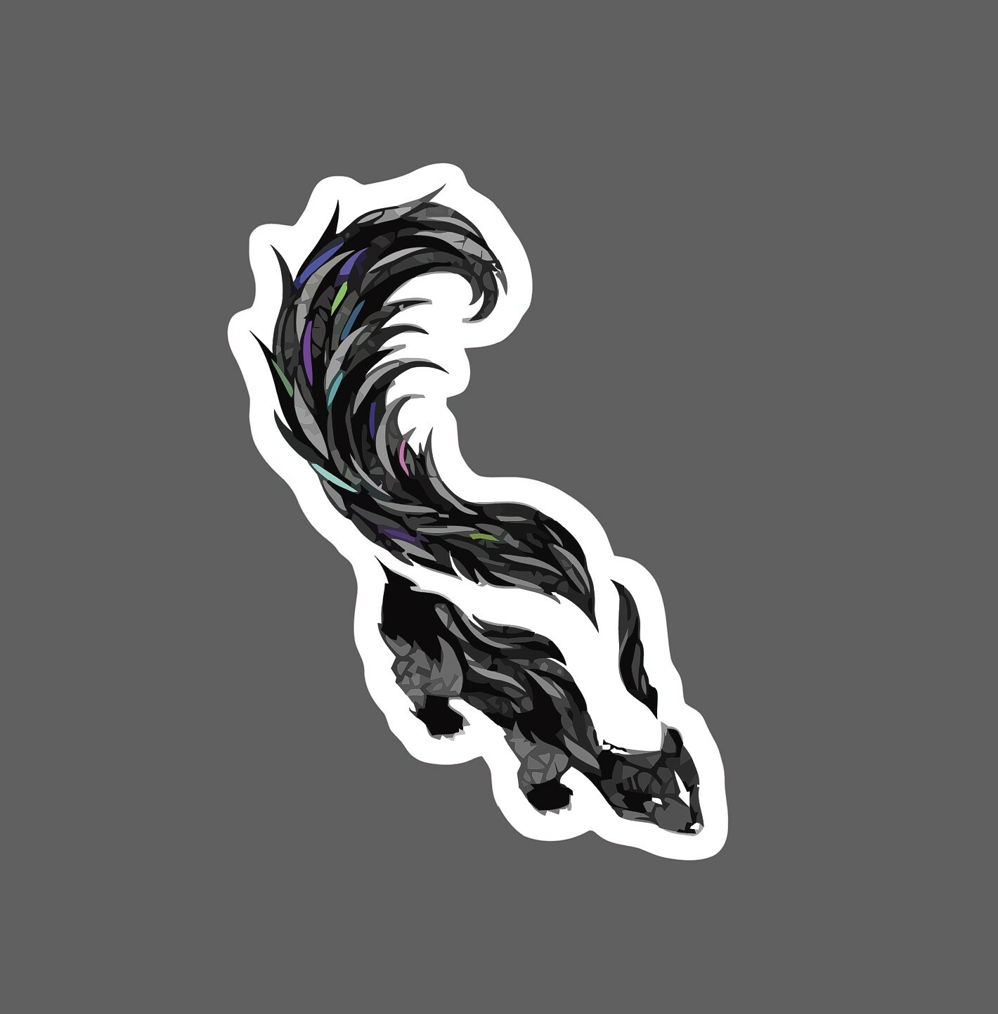 Skunk Sticker Geometric Waterproof – Buy Any 4 For $1.75 Each Storewide!