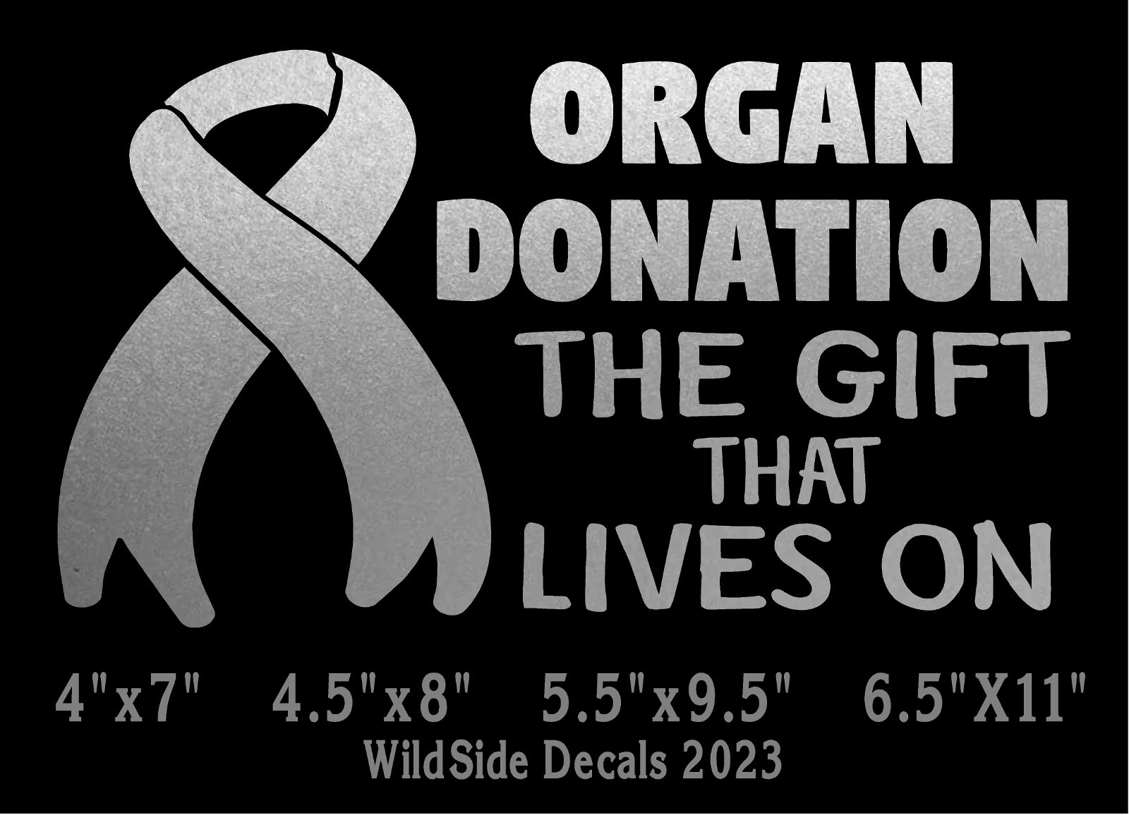 Organ Donation Decal The Gift That Lives On Vinyl Car Truck Laptop Sticker
