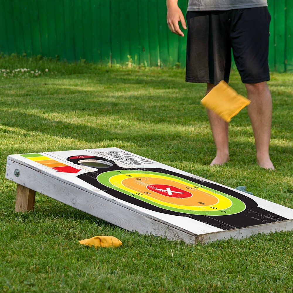 Shooting Target Gun Enthusiasts Cornhole Board Wraps and Decals Vinyl Sticker