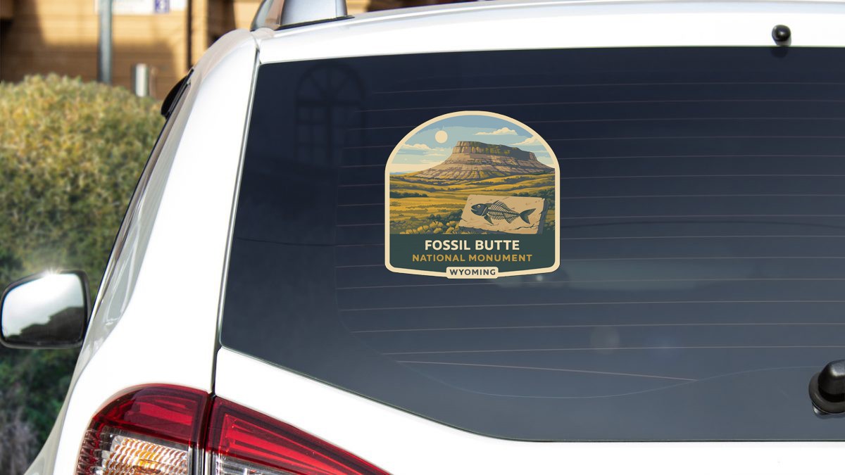 Fossil Butte Wyoming Sticker Decal Vinyl Die-Cut US National Monuments Series