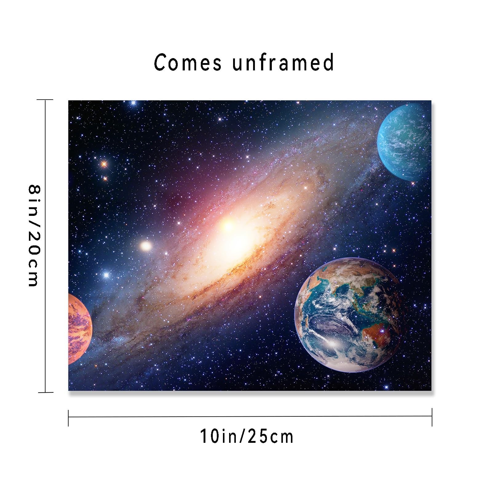 Outer Space Posters Solar System Planet Painting Galaxy Pictures Nebula Wall …