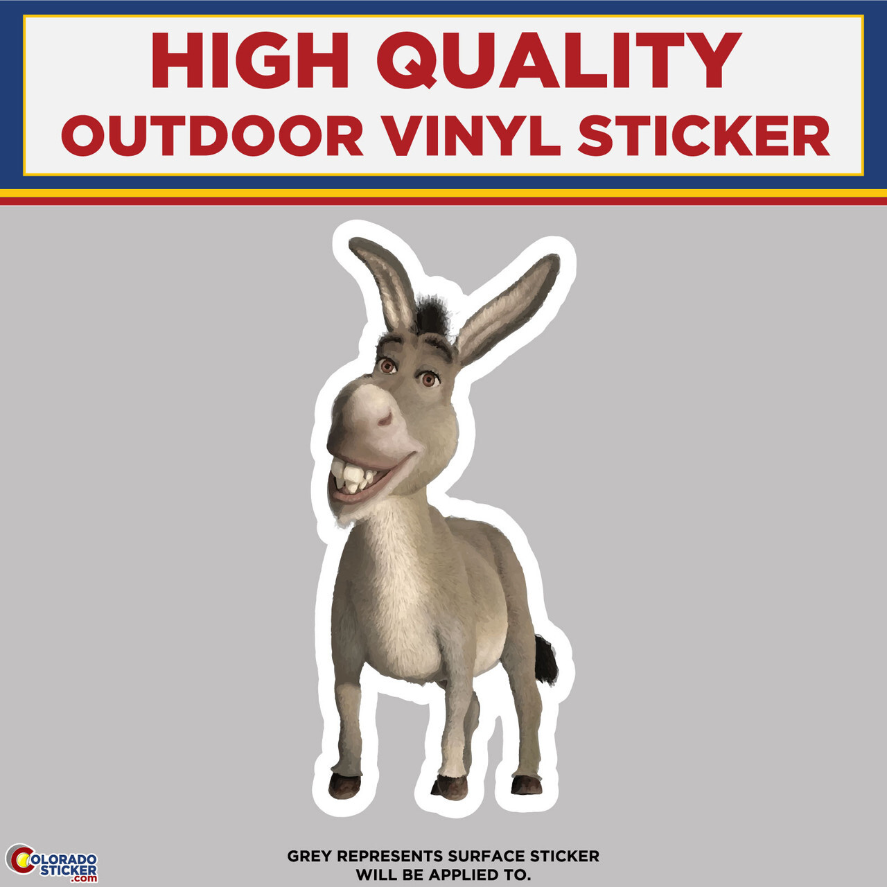 Donkey From Shrek, High Quality Vinyl Stickers