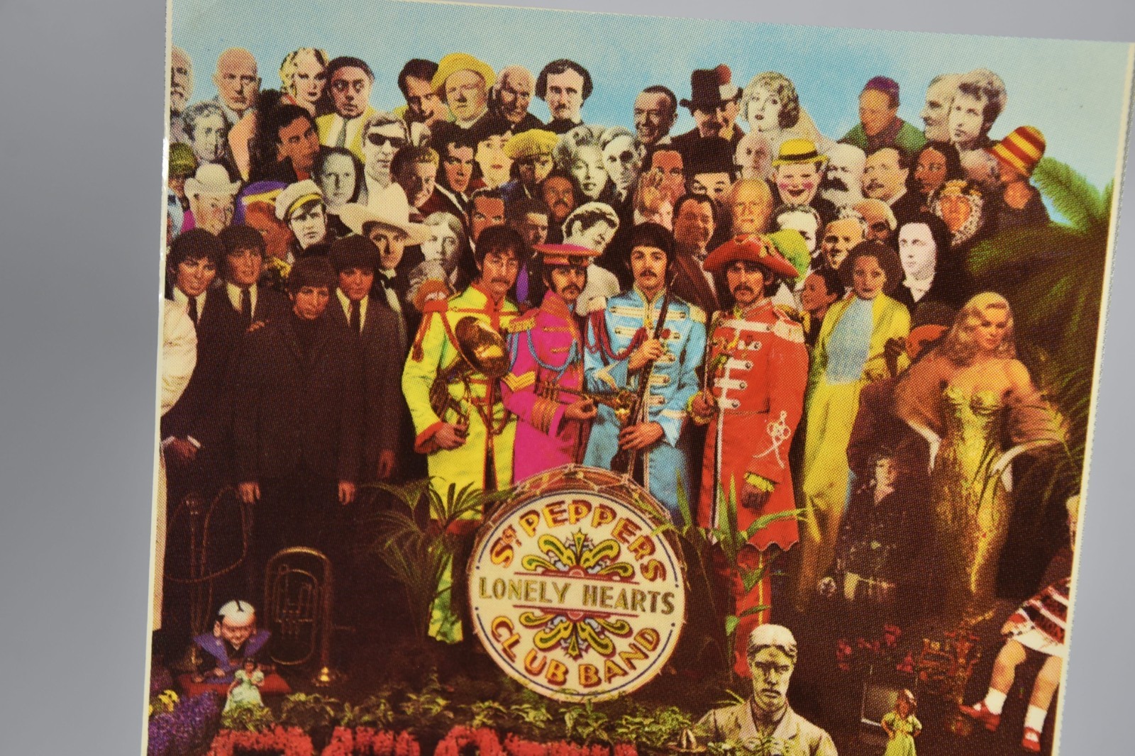 Vintage The Beatles Lonely Hearts Cover Art 6" Art Print 45 Record Paper ONLY