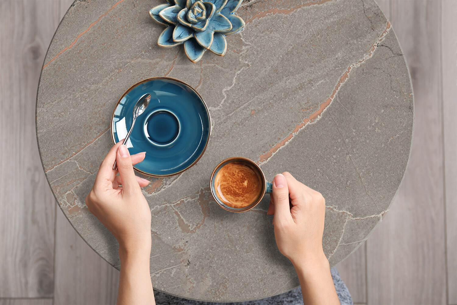 Worktop Covering Furniture Stickers Self Adhesive Vinyl Wrap Grey marble 100×50