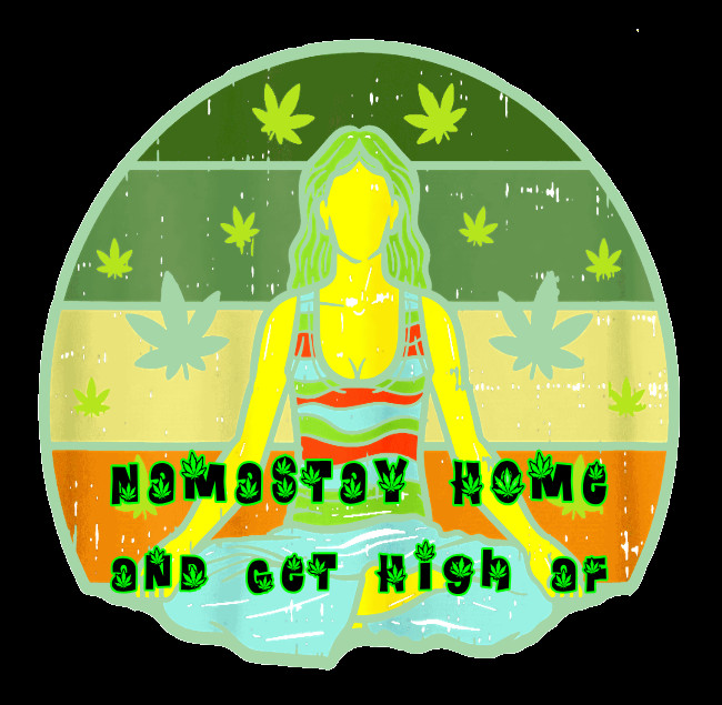 Namastay Home High AF 420 Weatherproof Vinyl Sticker UV Weed Sticker Cannabis