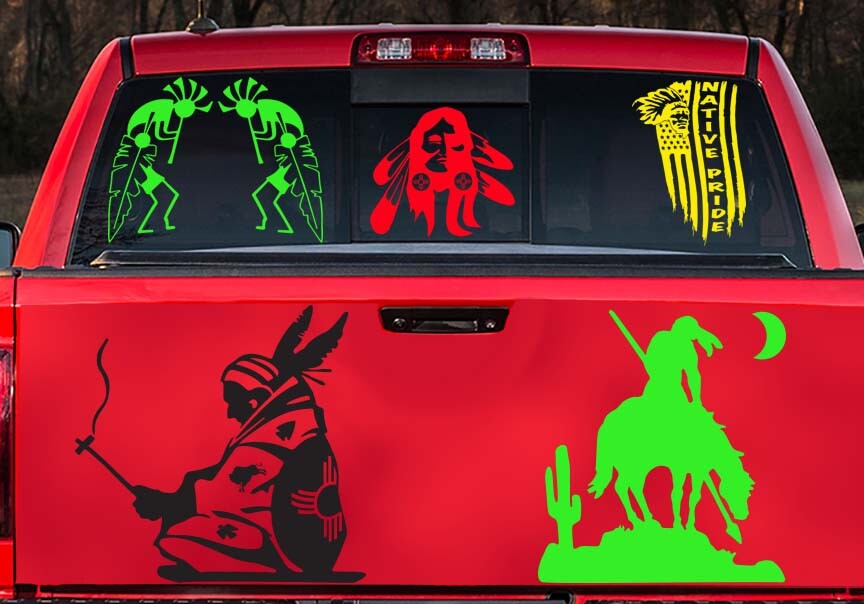 Zia Medicine Man Pipe Native American Hopi Lumbee Pueblo Navajo Sticker Decal