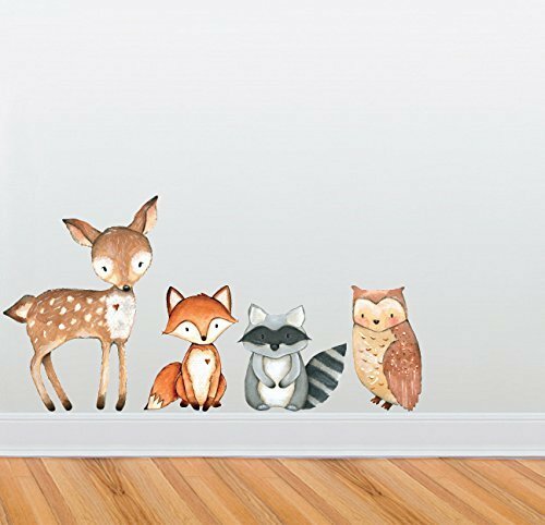 Woodland Creatures Wall Decal Collection – Nursery and Children's Room Decor Set