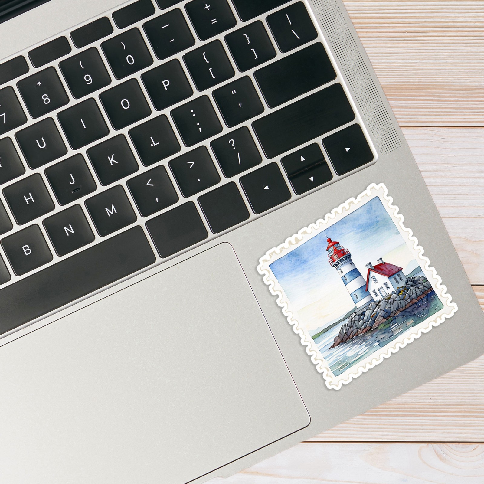 Lighthouse Stamp Art – Vinyl Decal Sticker – Car Window Laptop – #1669