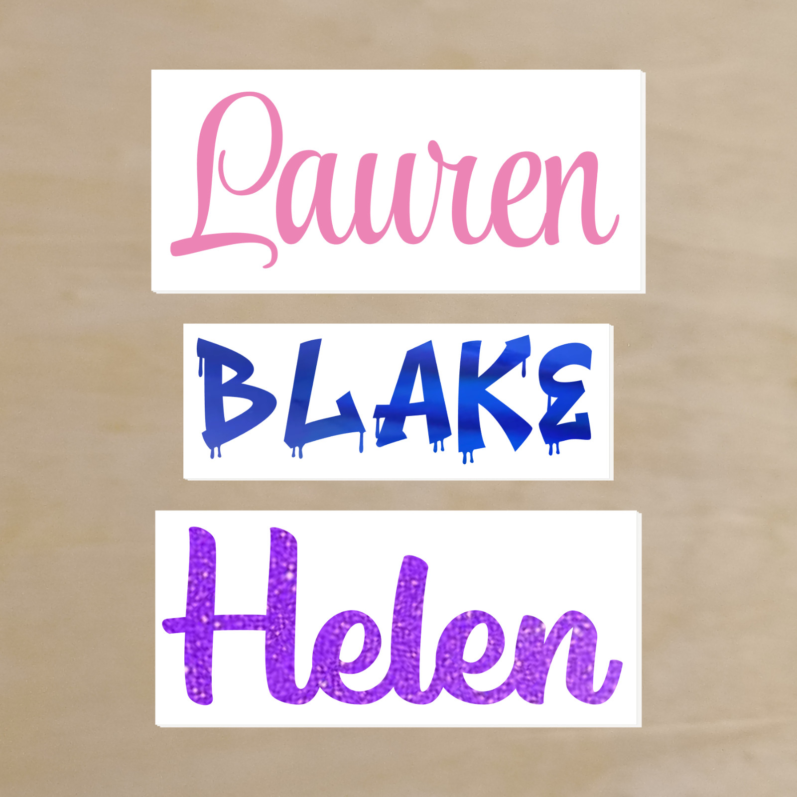 Personalized Name Vinyl Decal: Custom Lettering for Tumbler, Yeti, Laptop, Car