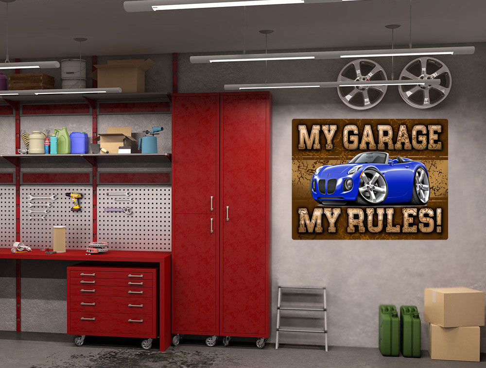 Pontiac Solstice Convertible My Garage My Rules Wall Art Graphic Sticker
