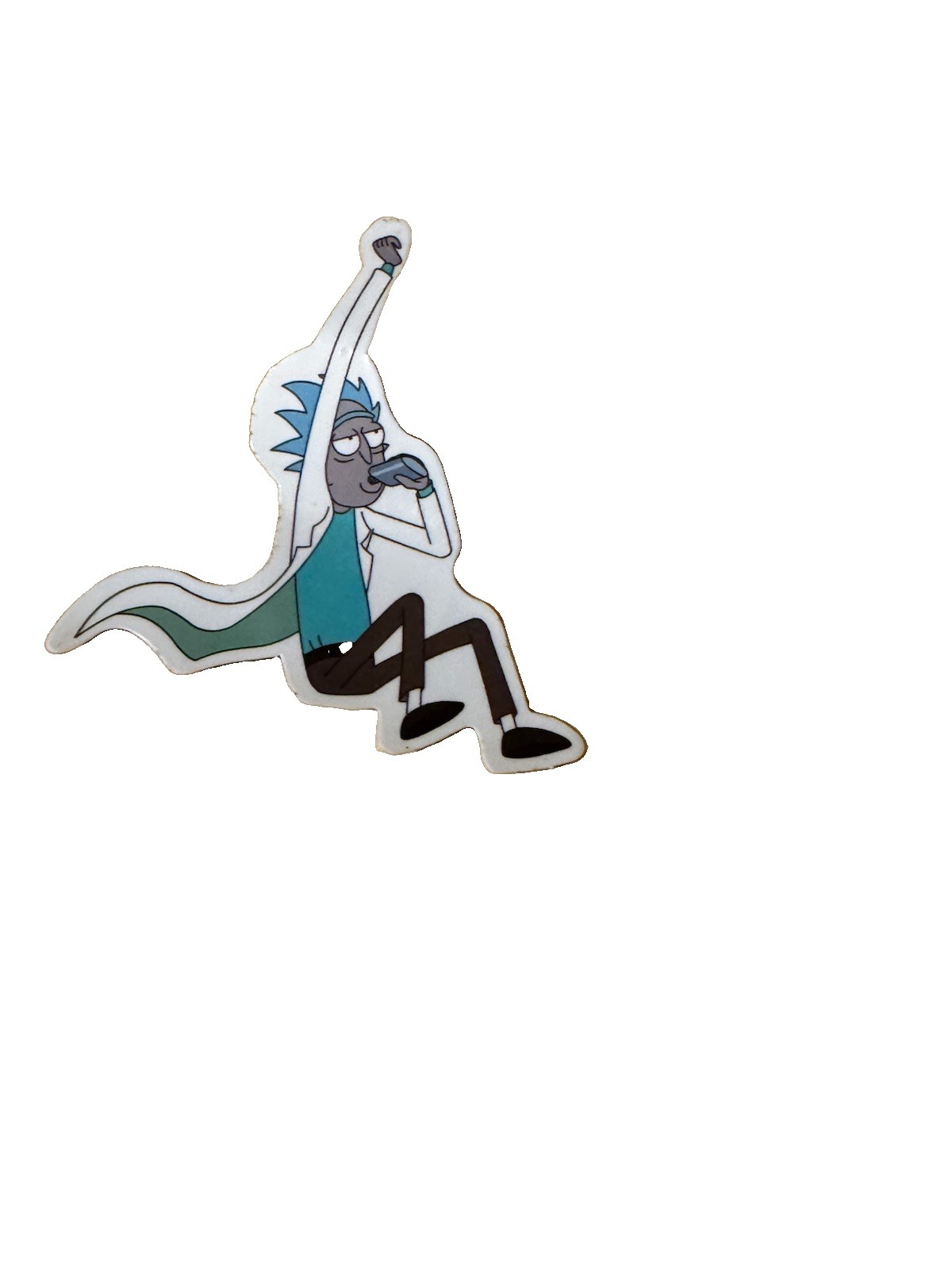Rick & Morty Sticker – 2 1/2 Inch Rick Drinking / Party