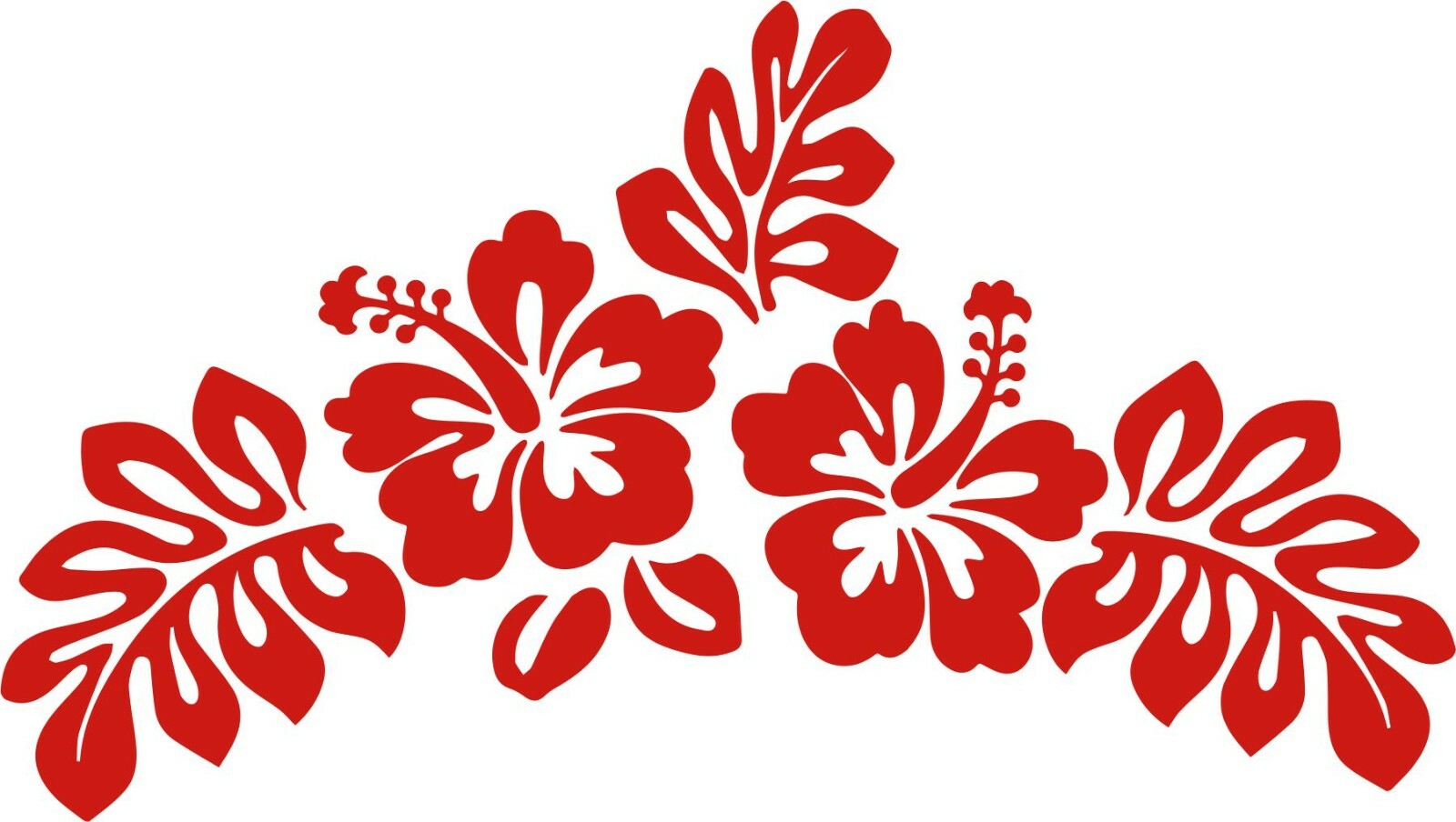 Hibiscus Vinyl Decal/Sticker Car SUV Bumper Window Tablet Laptop Flat Surface
