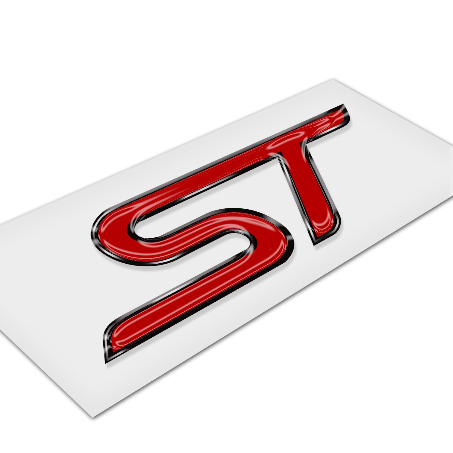 Ford Focus ST 4" Full-Color Flexible 3D Clear Dome Decal