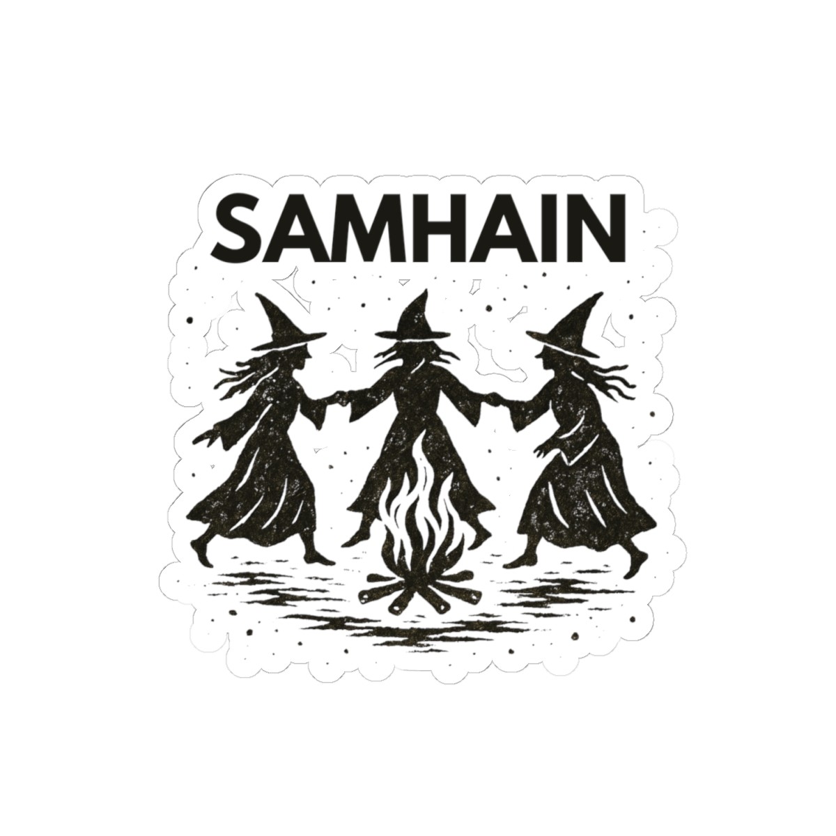 Samhain Witch Stickers Halloween Decor, Witchcraft Accessories, Spooky Gifts
