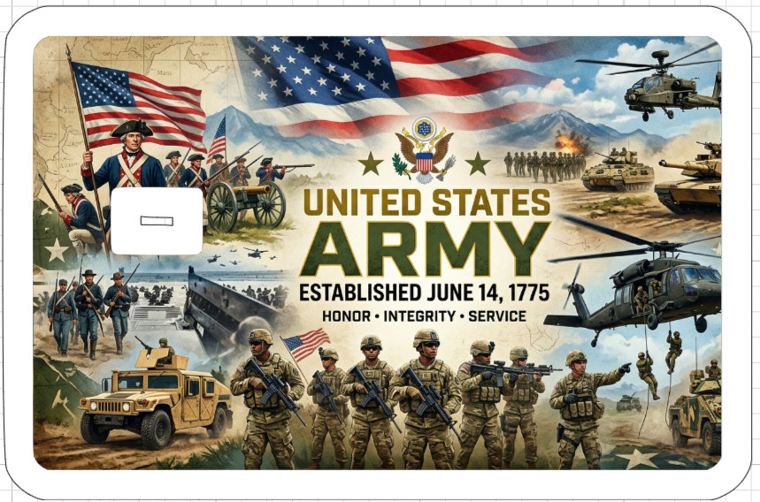 Military Veteran Credit Debit ATM Card Skin Sticker Army Marines Airforce Navy
