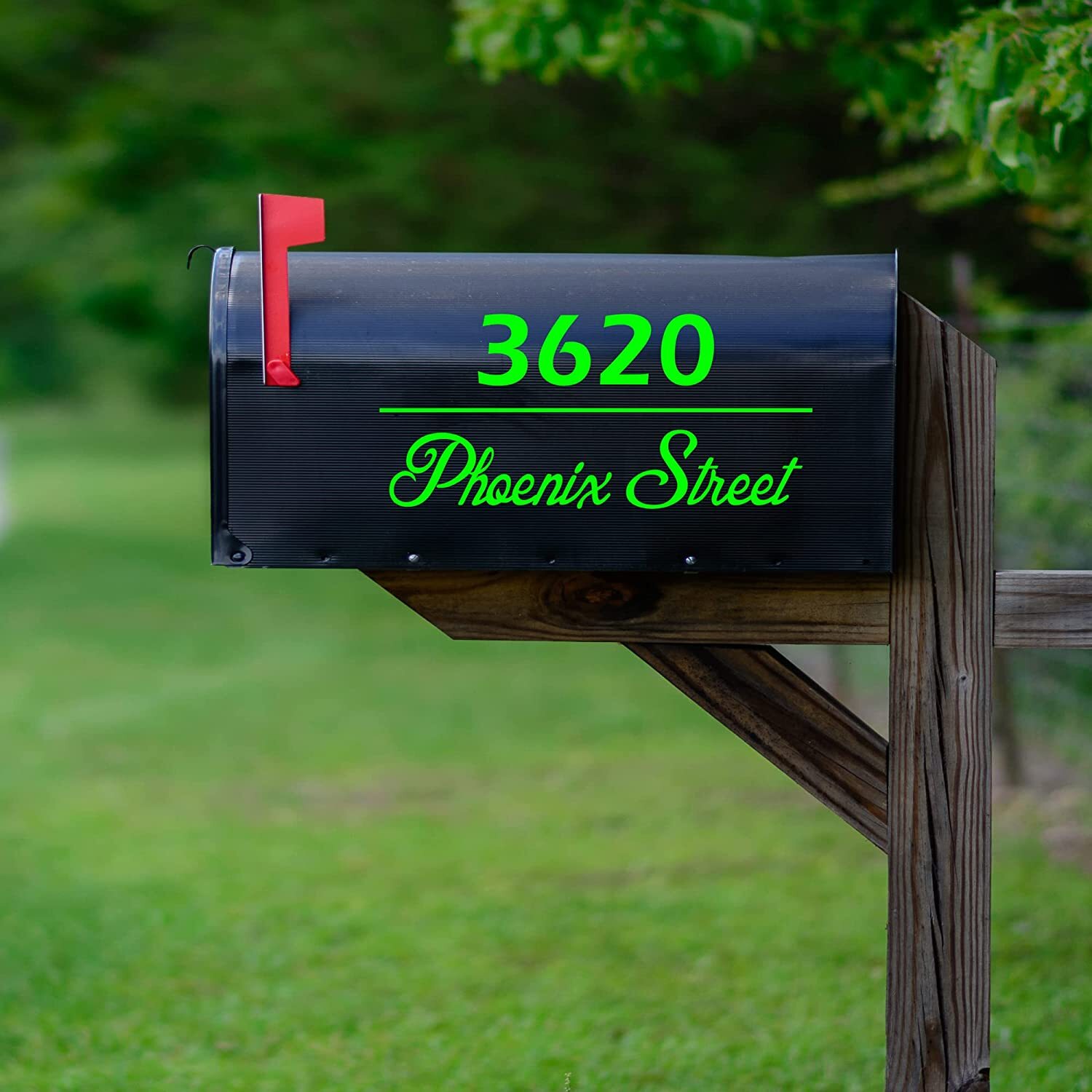 Personalized Mailbox Street Address Decals Set of 2 Vinyl Stickers Custom CMB33