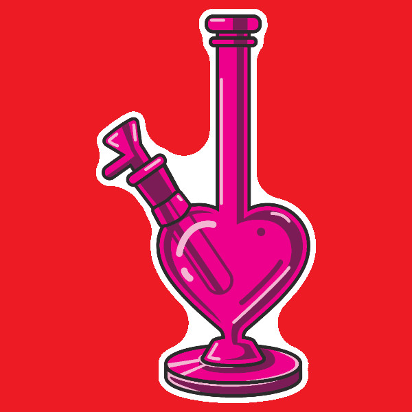 Canna Be My Valentine Sticker Stoner Vinyl Decal UV Safe Weatherproof 420 Art