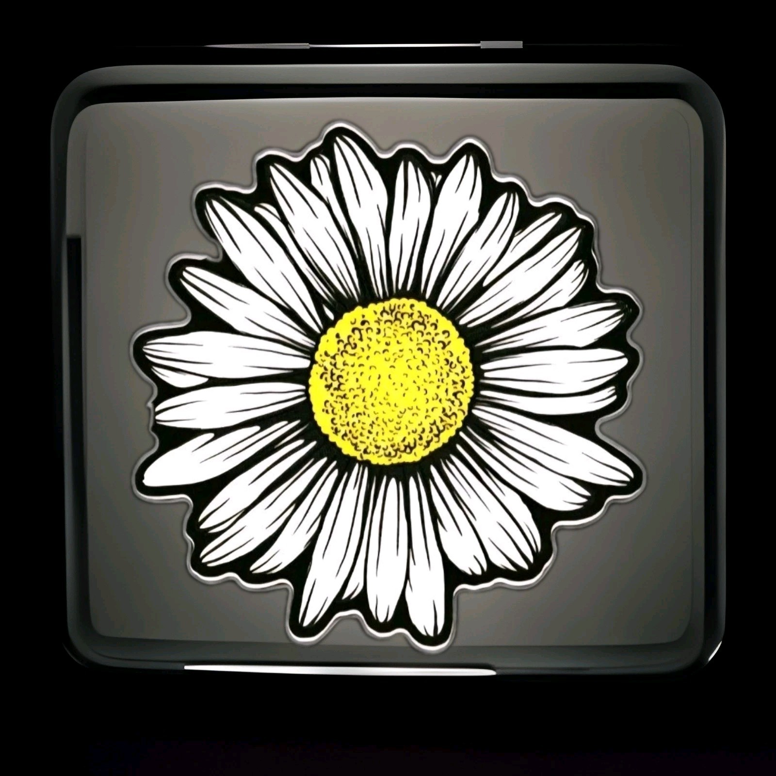 Daisy Flower Decal by Decalcomania USA NEW 3.5" X 3.5" P1D