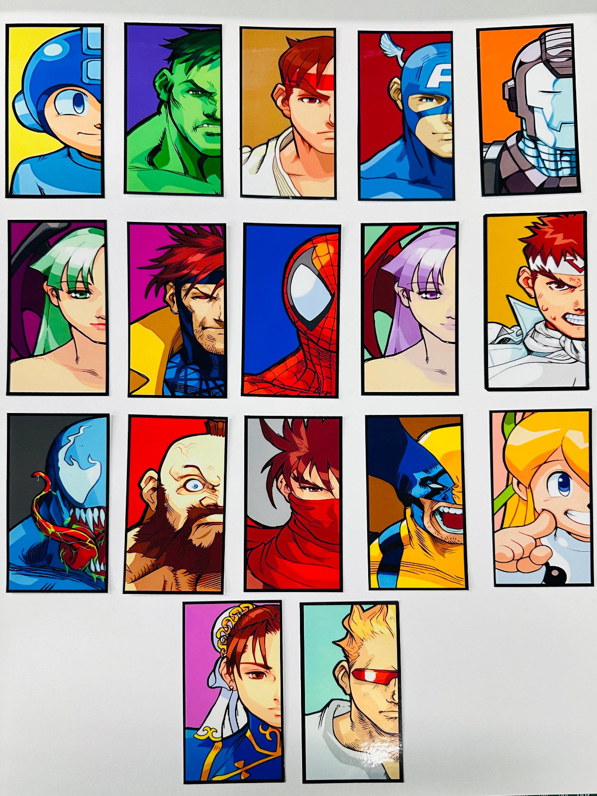 Marvel vs. Capcom: Clash of Super Heroes Vinyl Stickers