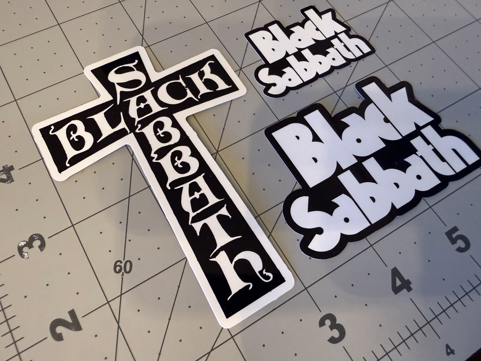 Black Sabbath Ozzy Osbourne Stickers 3 Sticker Lot Hard Rock Heavy Metal B