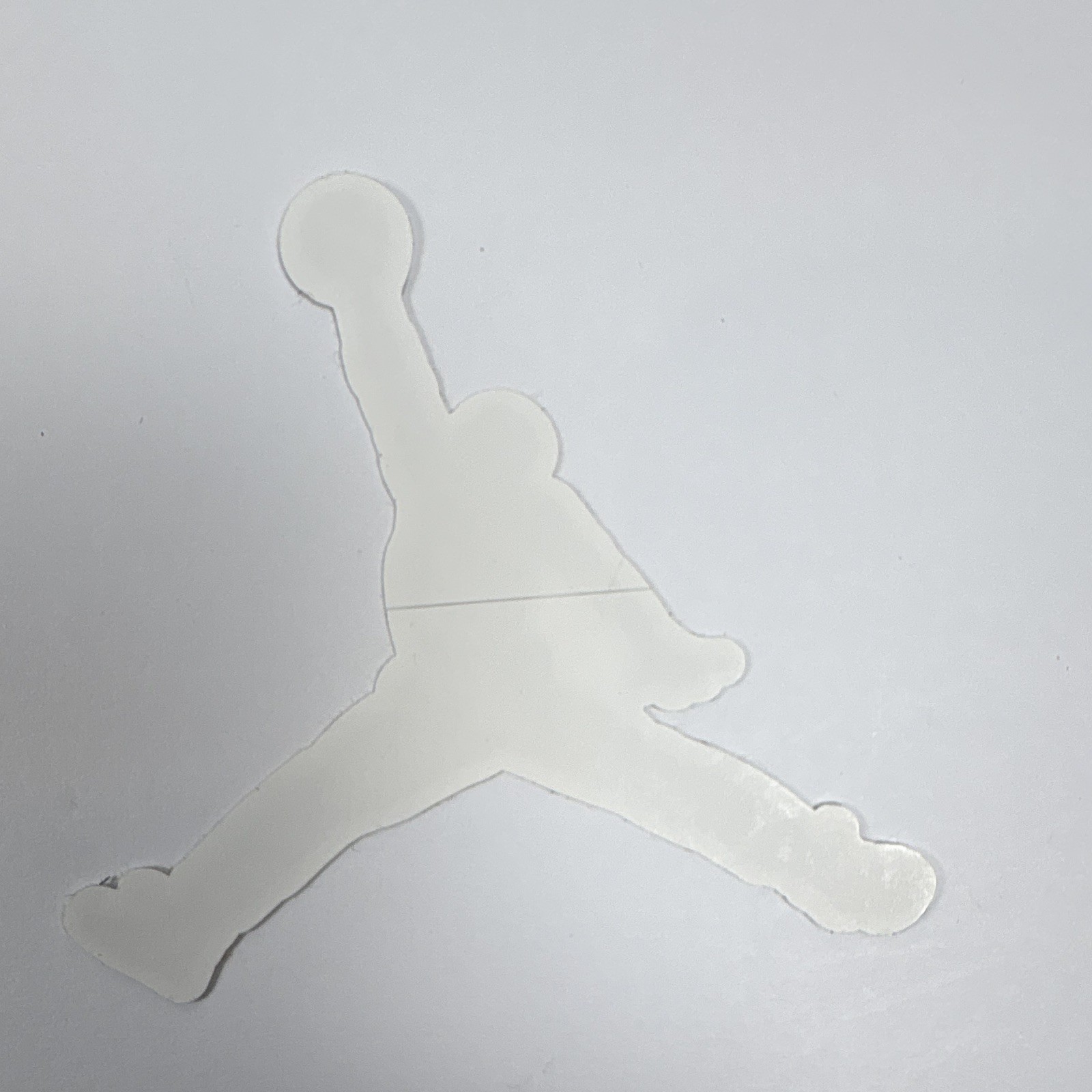 Gold & White Basketball Player Silhouette Vinyl Die-Cut Sticker Decal