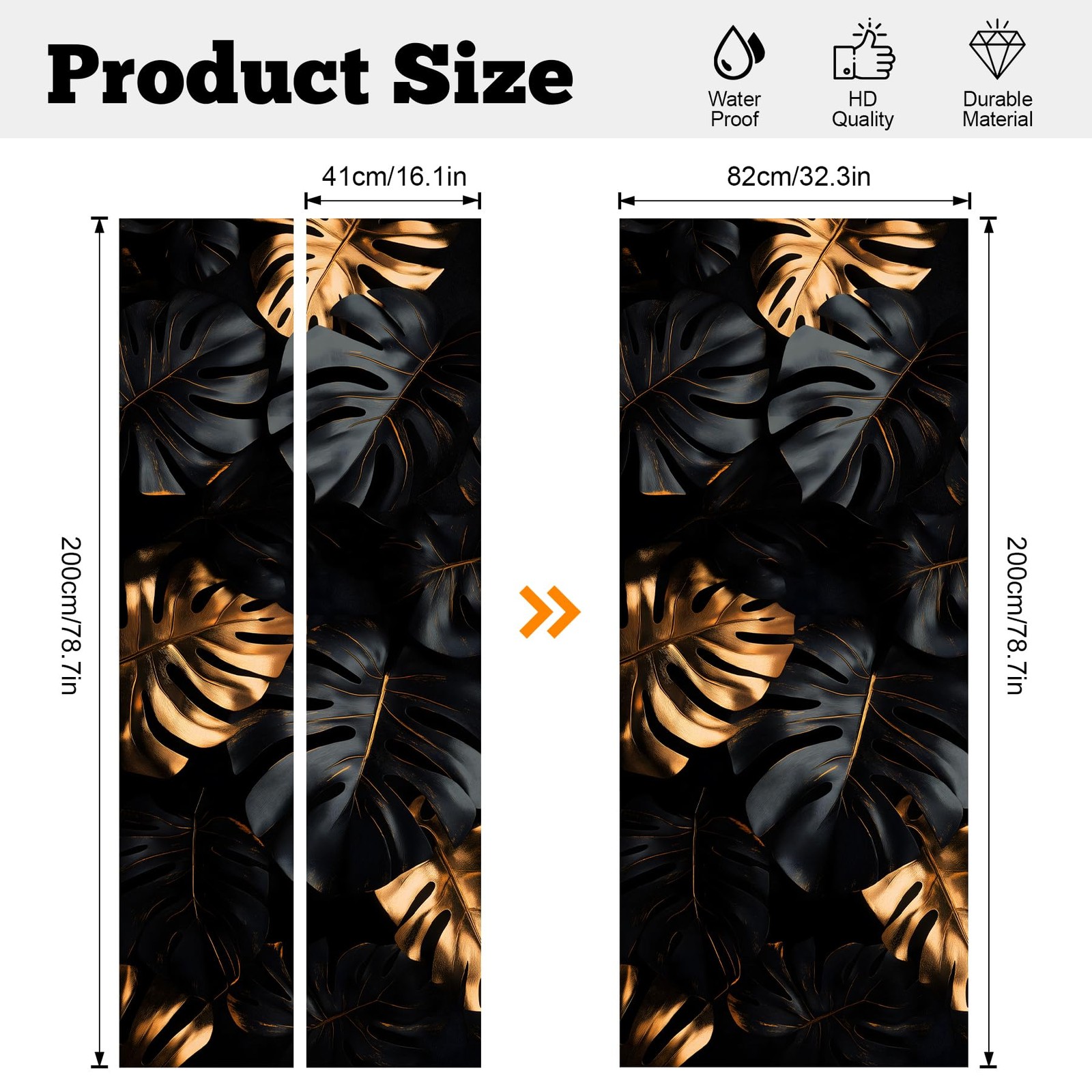 AOHMPT Self-Adhesive Refrigerator Wrap Set – Removable Vinyl Fridge Stickers,…