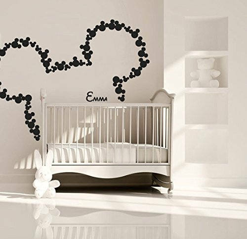 Large Mickey Mouse Wall Decal – Disney Wall Decal, Mickey Mouse Sticker r240