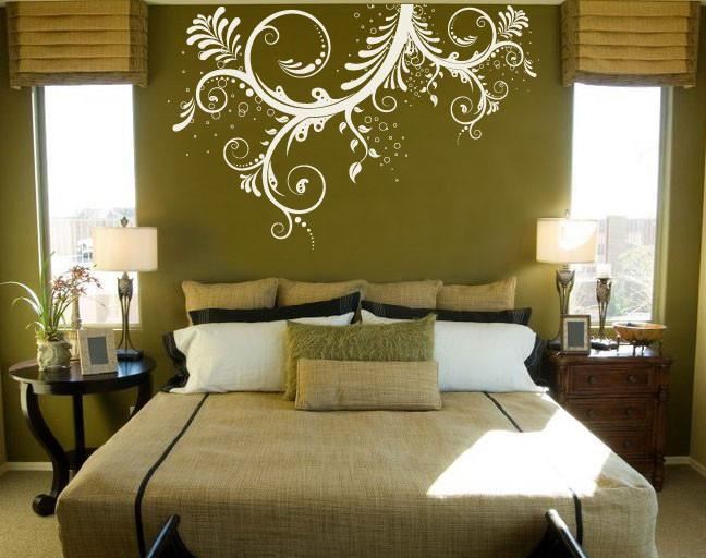 Stickerbrand Flower Floral Swirl Wall Decal Sticker. Multiple Colors / Size #310