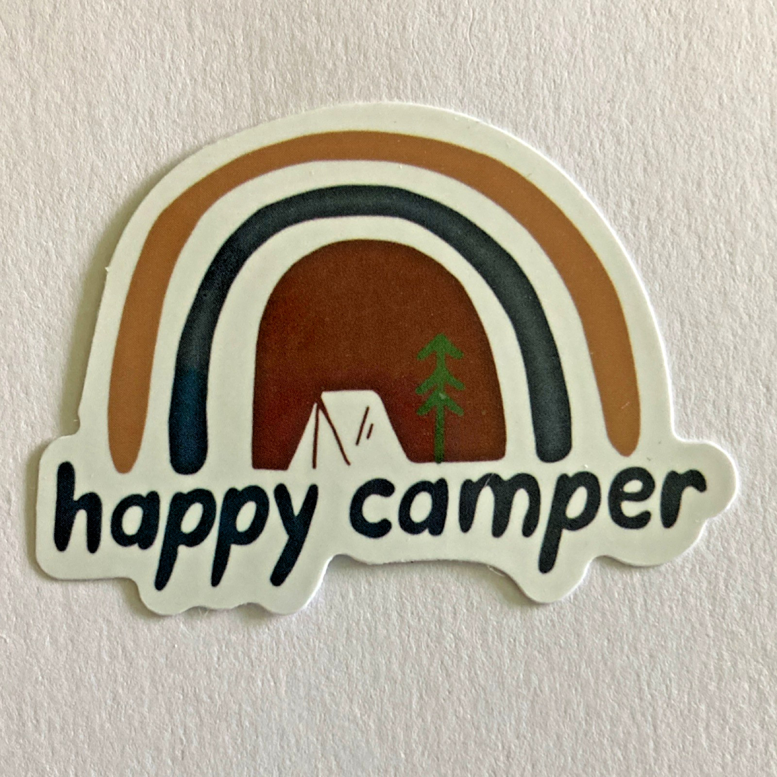 7 Camping & Outdoors Multicolor Vinyl Stickers Set, Moose, Tent, Water Resistant
