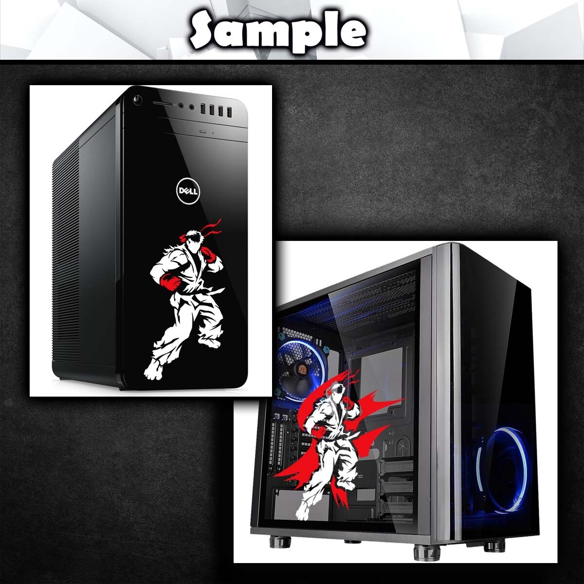 Ryu Street Fighter Vinyl Decal Sticker (Video Game Car Laptop PC Tower Decor)